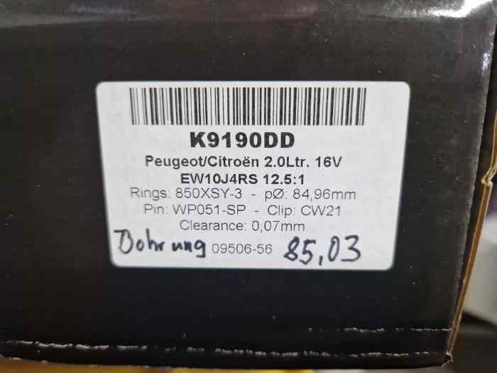 Wössner K9190DD Peugeot 206 RC EW10J4S 2