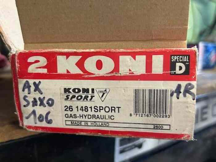 Amortisseurs KONI SPORT réglable 106 RALLYE NEUF 2