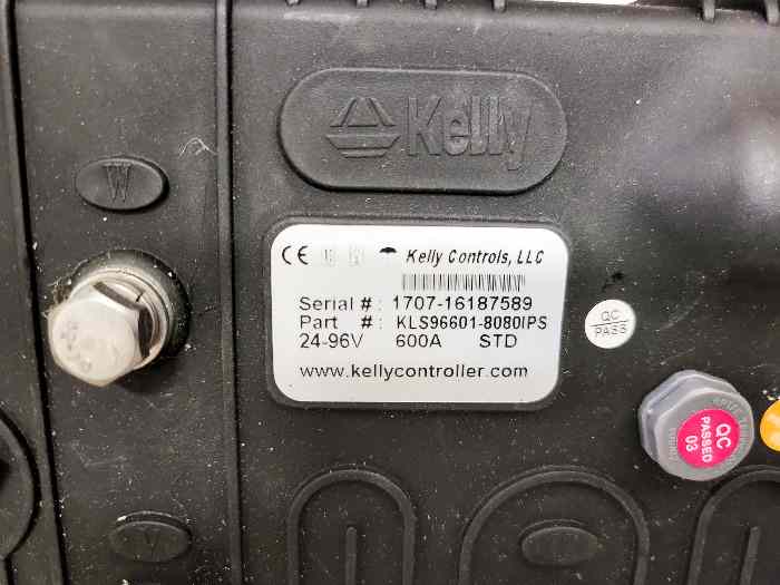 Contrôleur moteur électrique Kelly KLS96601-8080IPS, 24V-96V, 600A 3