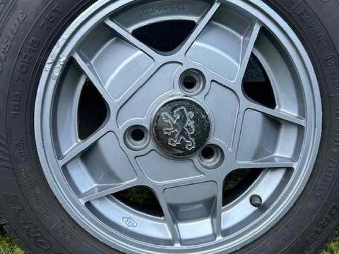 JANTES AMIL + PNEUS EN 5x13 PEUGEOT 104 ZS 2