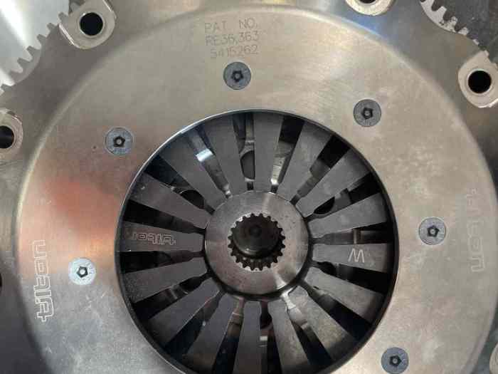 never used twin carbon clutch 184mm 20spline with flywheel for tu5jp4 crankshaft 1