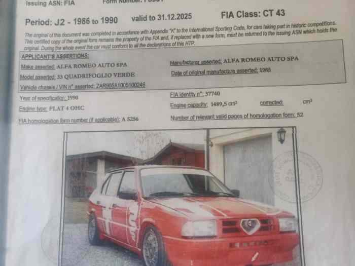 Alfa romeo 33 Gr A 5