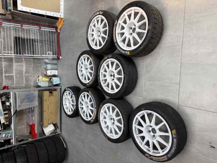 Jante 18p Mitsubishi Speedline corse ET12 + pneu michelin s10 s11 m21 0