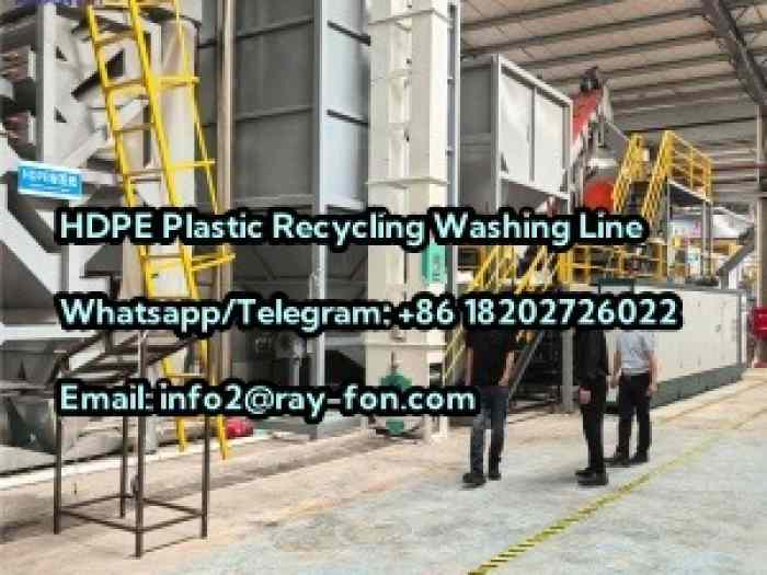 HDPE Plastic Washing Recycling Line with High Cleaning Rate 4