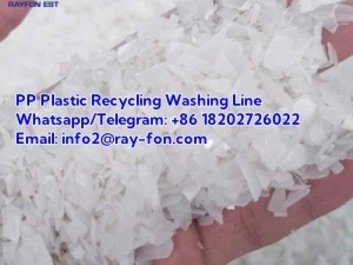 Industrial PP Plastic Film Recycling Washing and Pelletizing Line 4