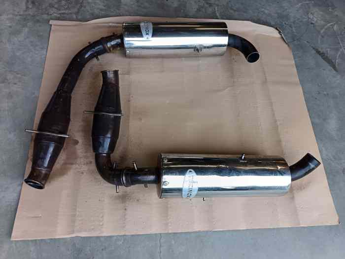 2 kit échappement 100% inox TECINOX avec Catalyseur