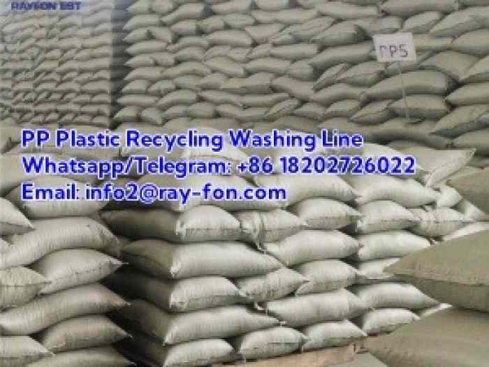 PP/PE Plastic Film Crushing Washing Drying Recycling Line 2