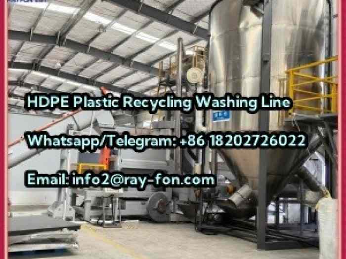 HDPE Plastic Washing Recycling Line with High Cleaning Rate 2