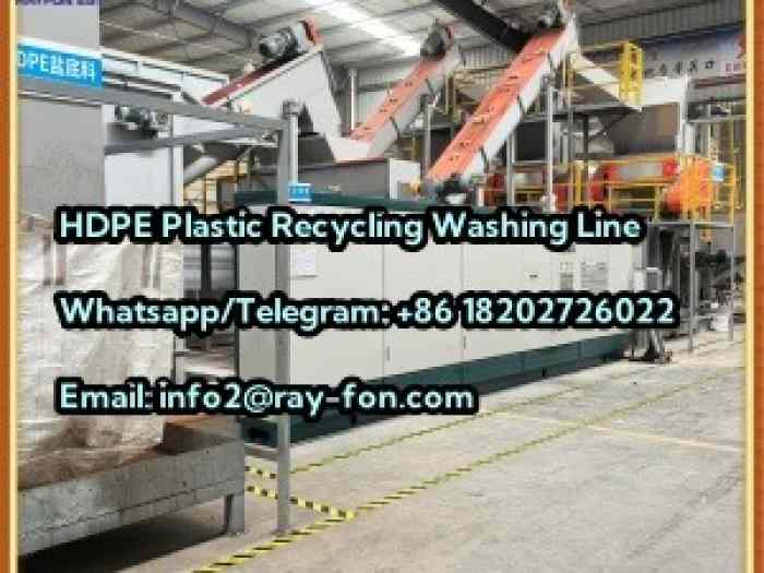 HDPE Plastic Washing Recycling Line with High Cleaning Rate 1