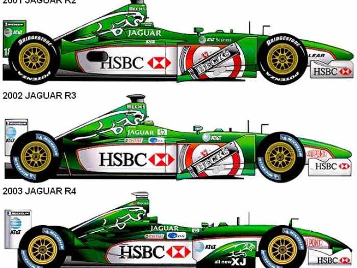LOT PIECES JAGUAR F1