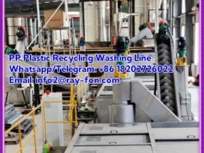 Industrial PP Plastic Film Recycling Washing and Pelletizing Line 0