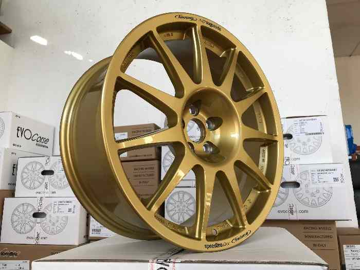 Jante Subaru Impreza WRC 22B Speedline Turini 8x18 Gold 1