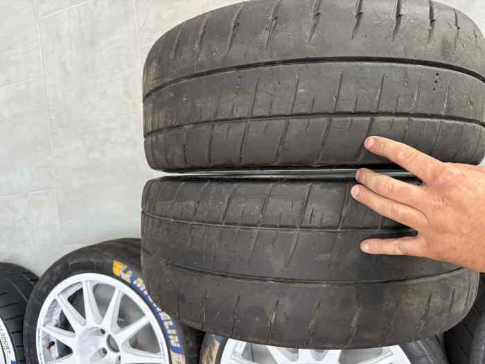 Jante 18p Mitsubishi Speedline corse ET12 + pneu michelin s10 s11 m21 2