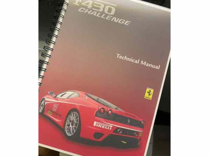 Manuel technique FERRARI 430 CHALLENGE 220 pages