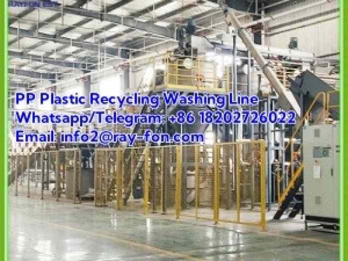 Industrial PP Plastic Film Recycling Washing and Pelletizing Line 2