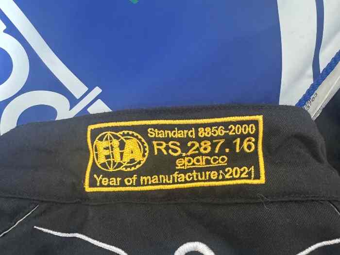 Combinaison rallye sparco sprint 2