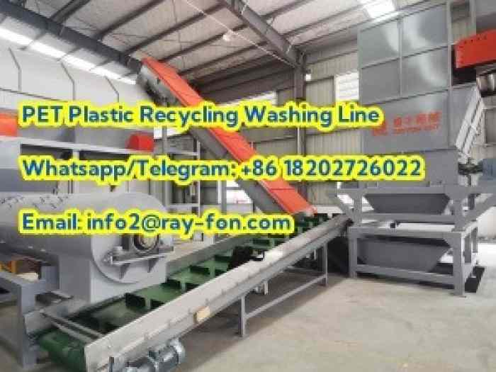 Complete PET Plastic Film Recycling Washing and Granulating Line 3