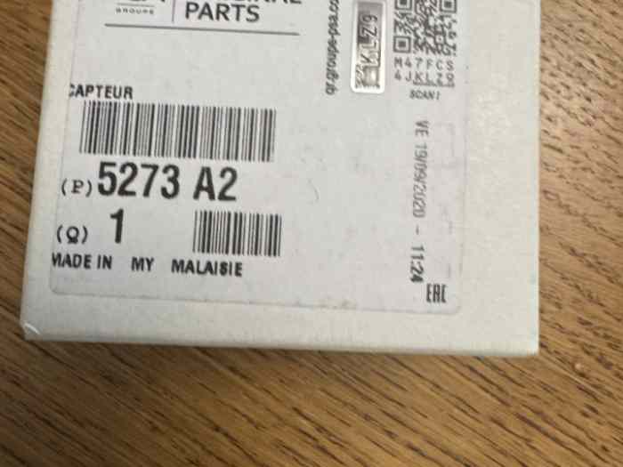 Capteurs et électrovannes de Boite de vitesse DS3 R3 3