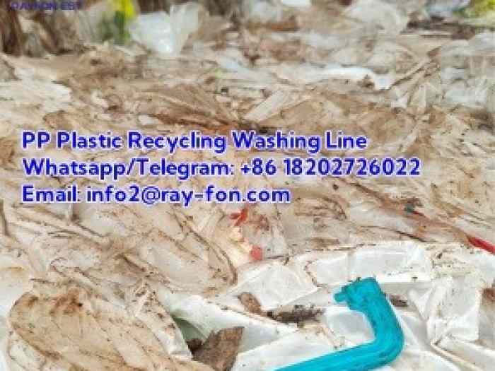 Full Automatic PP Plastic Film Recycling Washing Plant 1