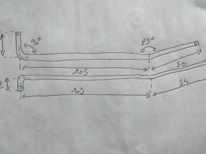 Tubes aluminium circuit de refroidissement neufs 1
