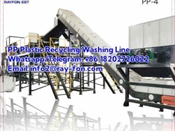 PP/PE Plastic Film Crushing Washing Drying Recycling Line 3