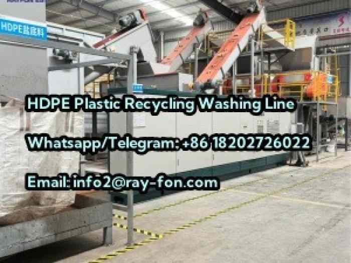 Heavy-Duty HDPE Plastic Recycling Washing Line with High Efficiency 2