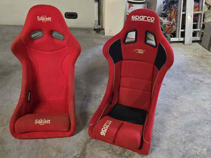 Baquets Sparco REV et Sabelt GT 0