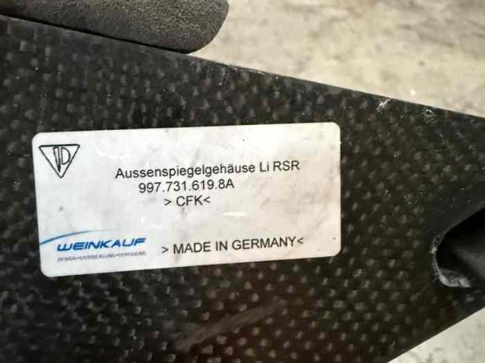 Rétroviseurs électriques en carbone Porsche 997 RSR 1
