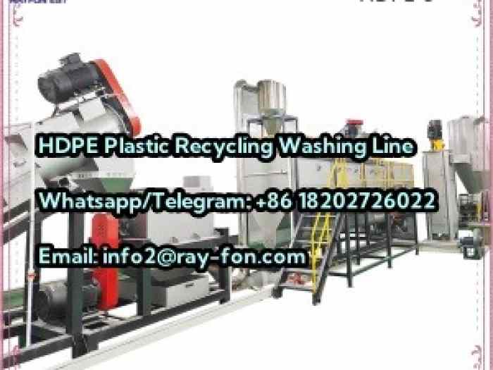 Heavy-Duty HDPE Plastic Recycling Washing Line with High Efficiency 4