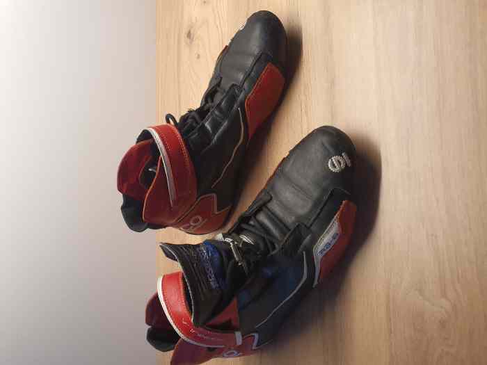 Bottines Sparco noire et rouge 1