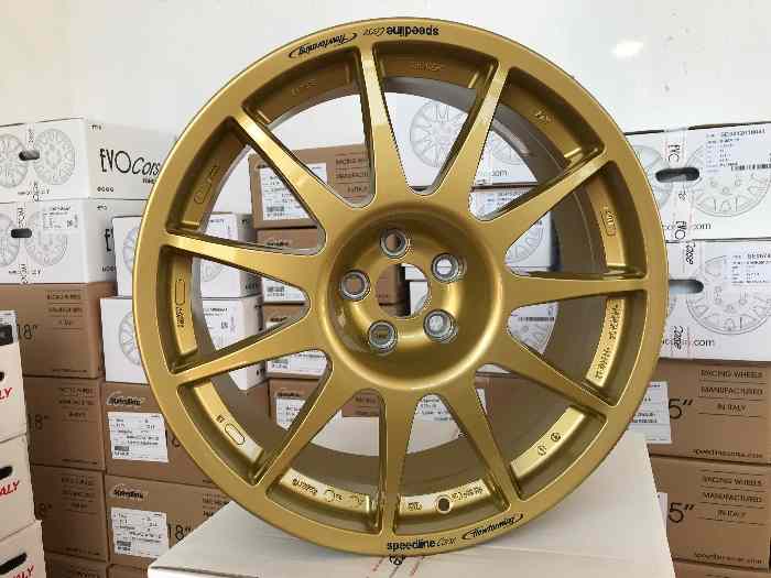 Jante Subaru Impreza WRC 22B Speedline Turini 8x18 Gold 0