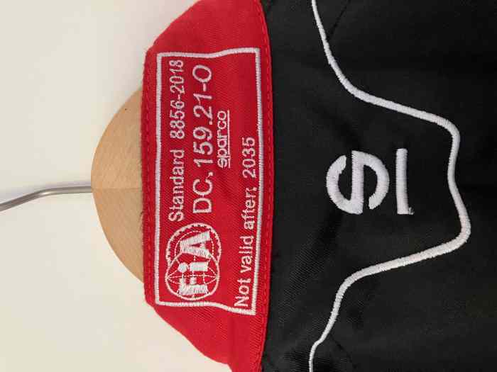 Combinaison SPARCO SPRINT FIA 8856 2018 Noir Rouge 4
