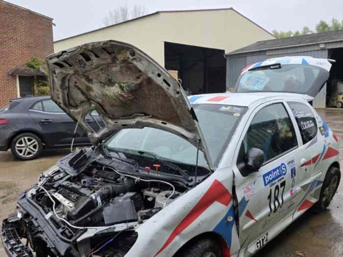 Caisse accidenté 206xs N2s arceau matter 5
