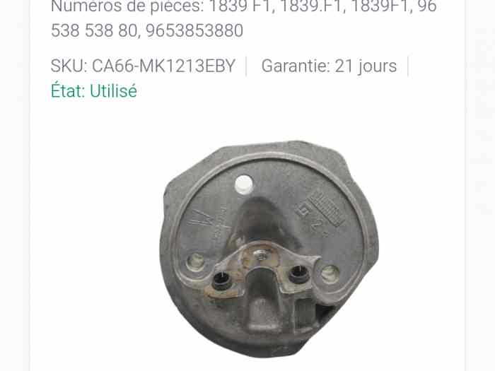 Support moteur C2 vts (TU5JP4S)