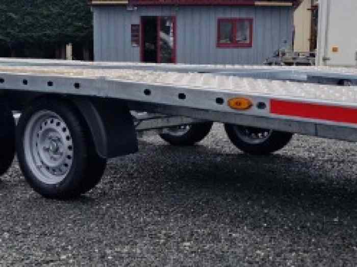 Remorque Porte Voiture Fixe 3 Essieux 604x215 3T5 1