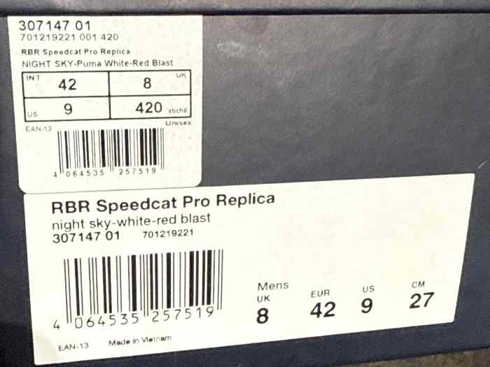 Puma speed cat pro taille 42 3