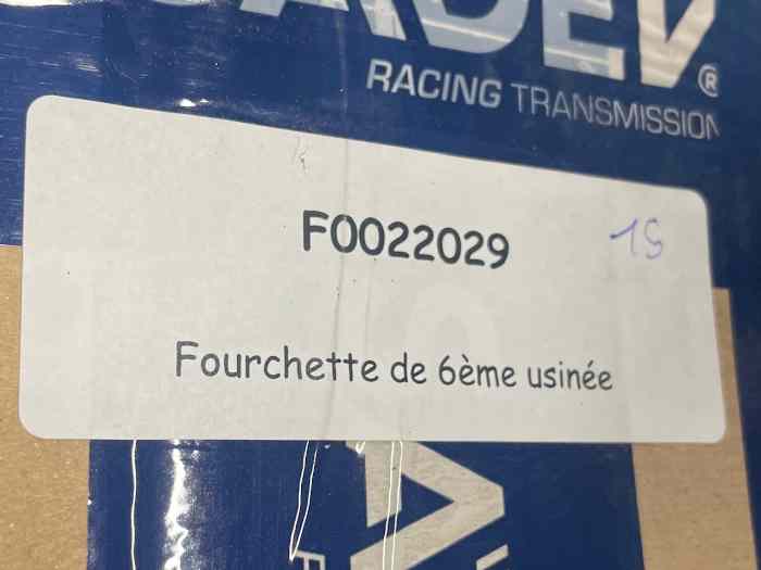 Fourchette de 6ème usinée pour SADEV STDA 3