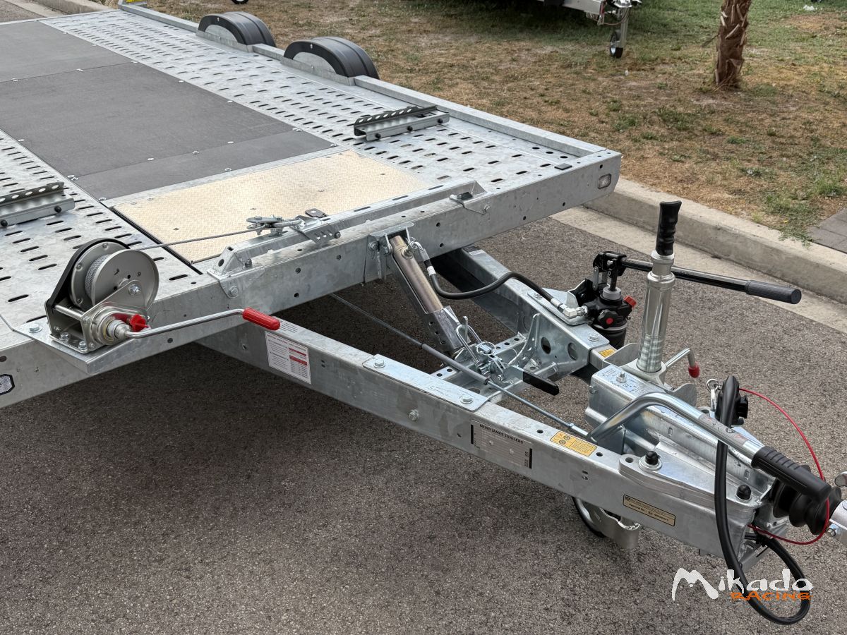 NOUVELLE BRIAN JAMES A-TRANSPORTER A4 4.0m X 1.90m 2700 kg / REMORQUE NEUVE / PLATEAU PORTE AUTO / JANTES ALU / OPTIONS TREUIL / OPTION BASCULEMENT HYDRAULIQUE : MODELE 2025 /... – photo 4 sur 6