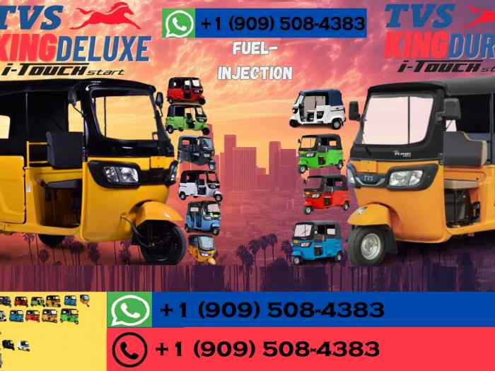Fournisseurs en gros de tricycles Bajaj et TVS King