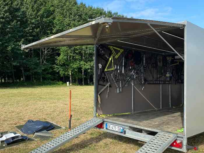 Remorque pour 2 véhicule plateau 7m10 1