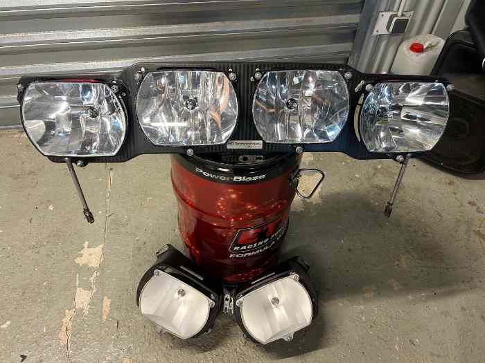 Rampe de Phares Carbone Complète & Phares de Virage - Skoda Fabia R5/S2000 - Peugeot 207 S2000 0