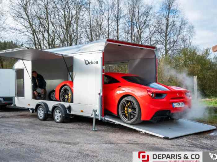 *Disponible* porte voiture fermé DEBON ROADSTER 2000 dim: 5.5 x 2.15m 5