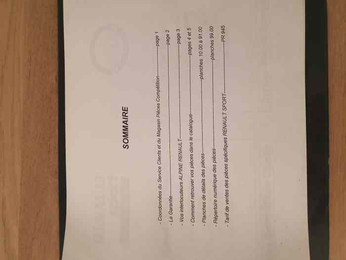 Catalogue pièces Renault Sport Maxi Mégane GrA 3