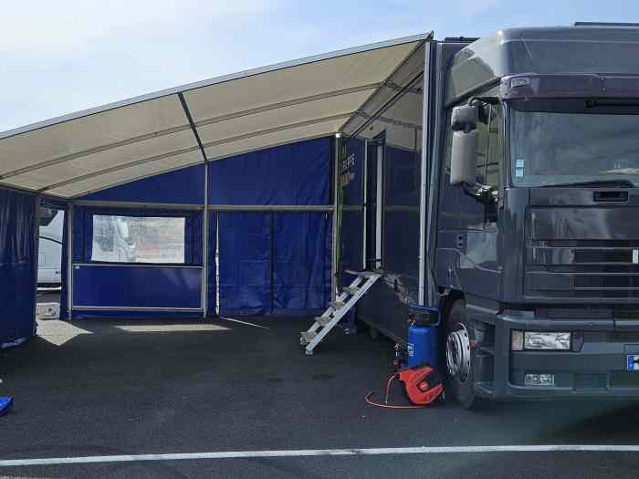 IVECO Race-/Service Transporter + Trailer + Tent 1