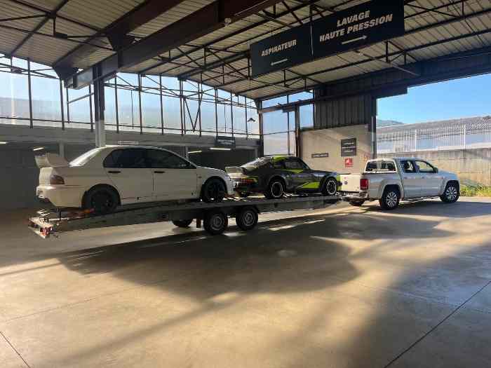 Remorque double voiture