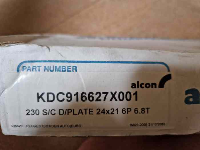 Embrayage alcon 1