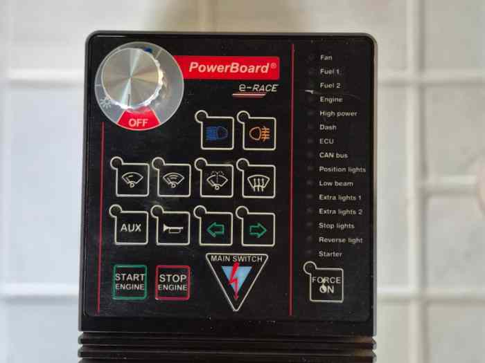 Powerboard E-Race + faisceau + notice