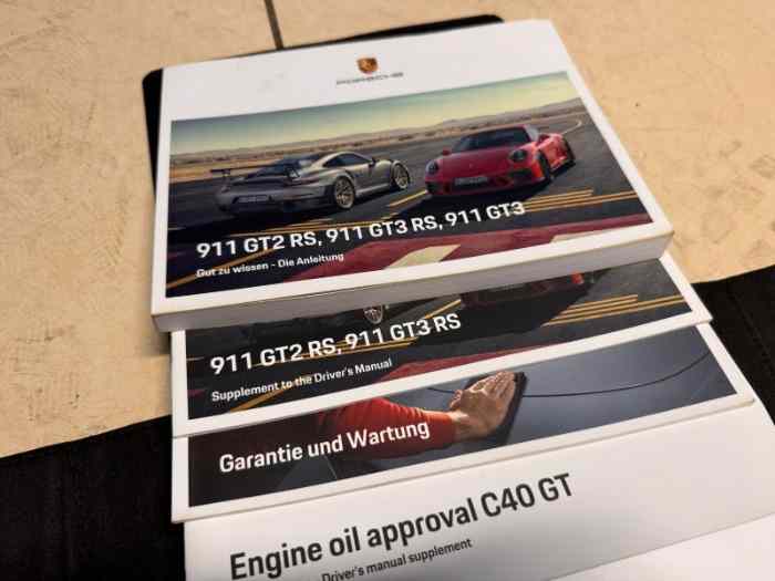 Pochette complète – Porsche® 991 GT3 RS (2019) 1