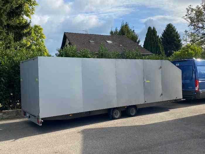 Remorque pour 2 véhicule plateau 7m10 0