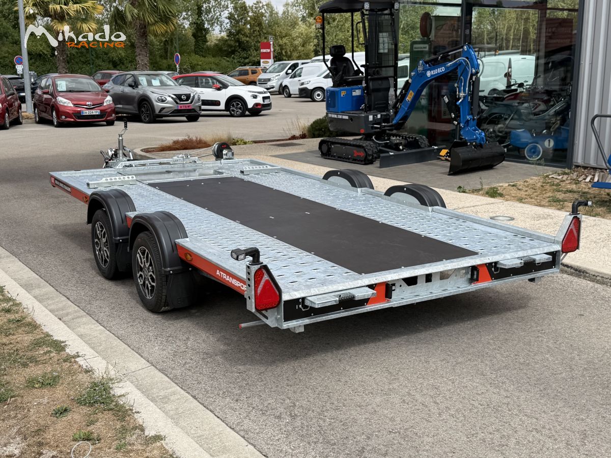 NOUVELLE BRIAN JAMES A-TRANSPORTER A4 4.0m X 1.90m 2700 kg / REMORQUE NEUVE / PLATEAU PORTE AUTO / JANTES ALU / OPTIONS TREUIL / OPTION BASCULEMENT HYDRAULIQUE : MODELE 2025 /... – photo 6 sur 6